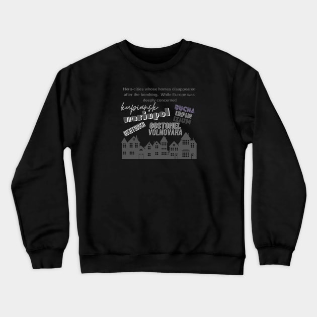 #saveMariupol Crewneck Sweatshirt by tashashimaa